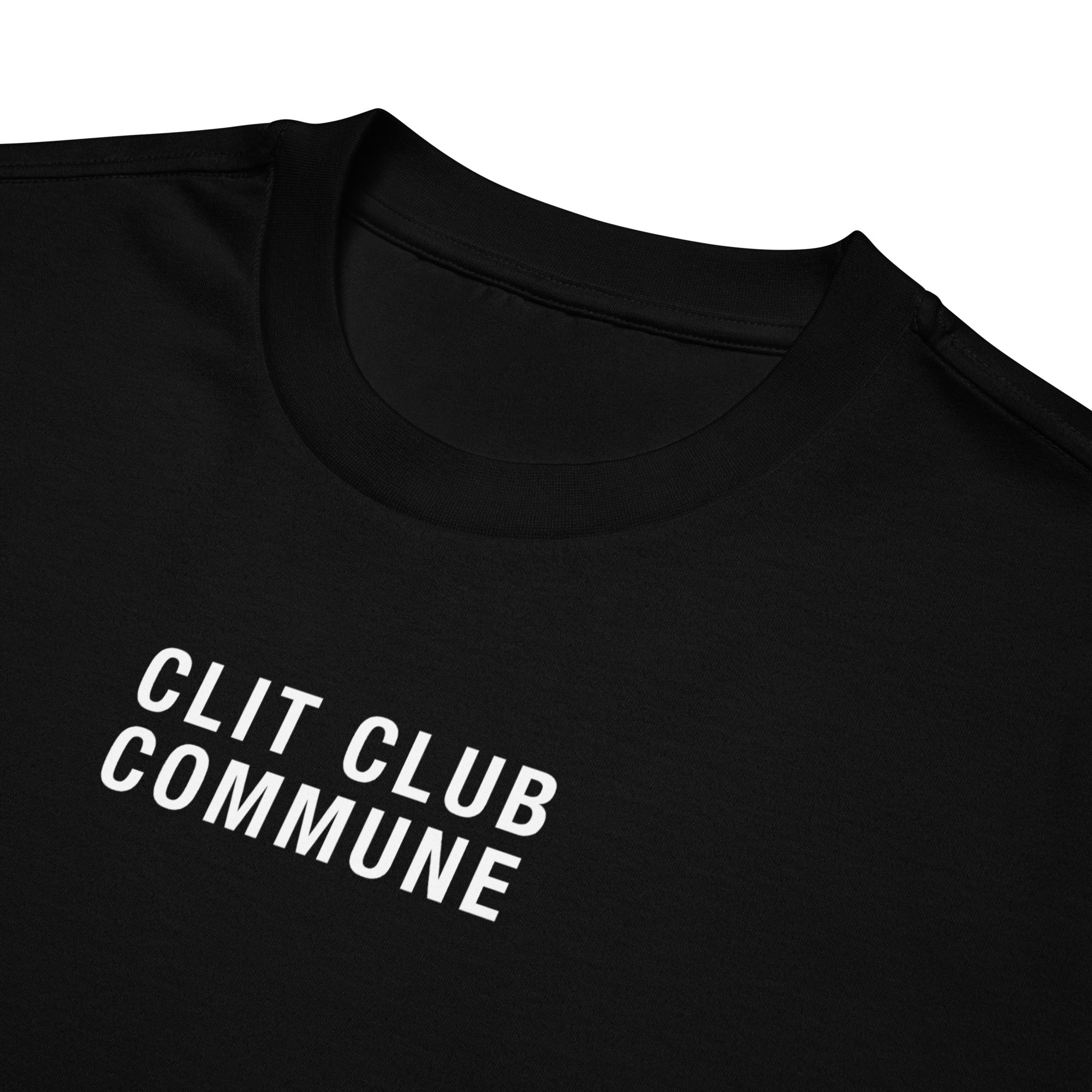 CLIT CLUB COMMUNE Oversized heavyweight t-shirt