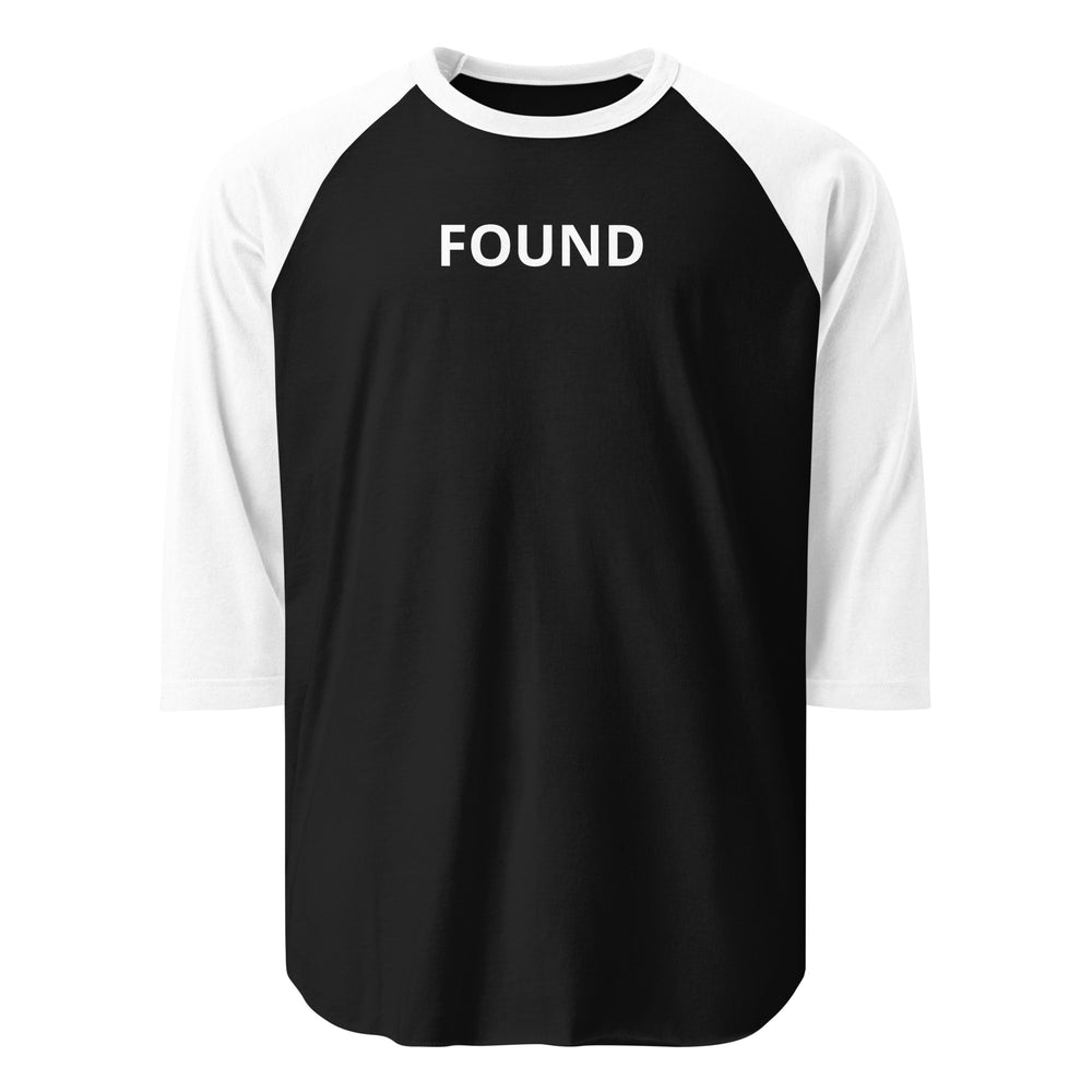 FOUND 3/4 sleeve raglan shirt