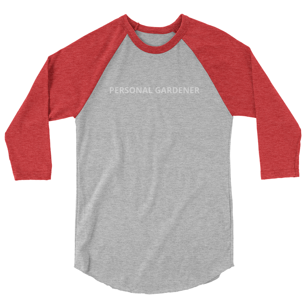 PERSONAL GRADENER 3/4 sleeve raglan shirt
