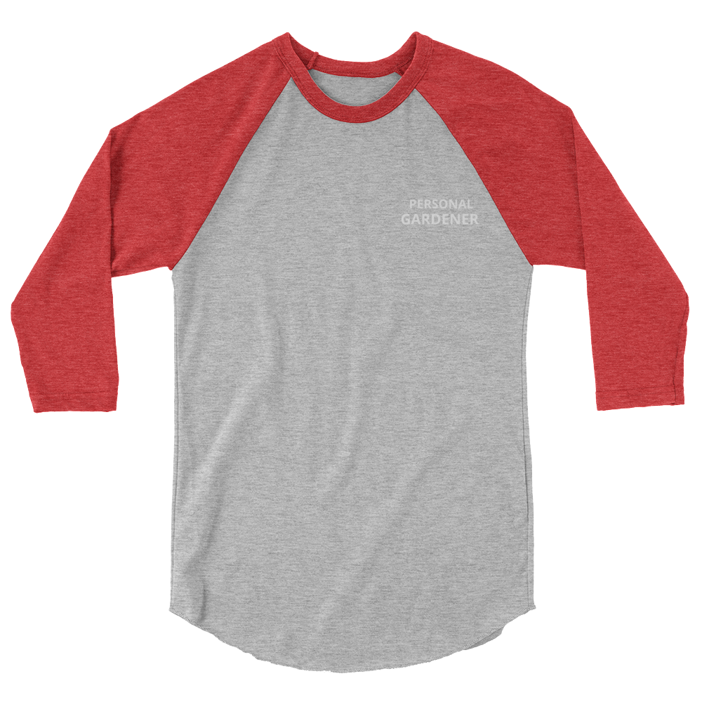 PERSONAL GARDENER 3/4 sleeve raglan shirt