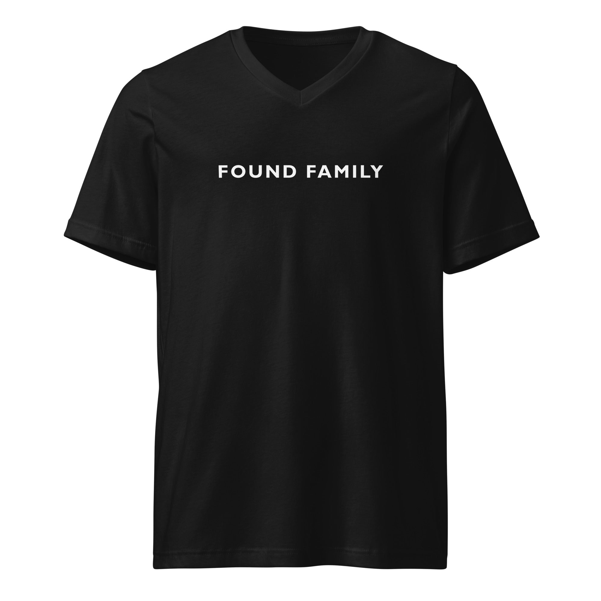 FOUND FAMILY Short Sleeve V-Neck T-Shirt